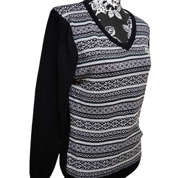 Cutter & Buck Men's Black Patterned Sweater - Picture 4 of 5